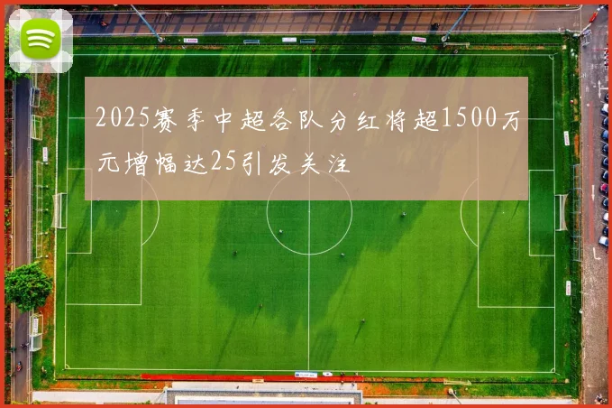 2025赛季中超各队分红将超1500万元增幅达25引发关注